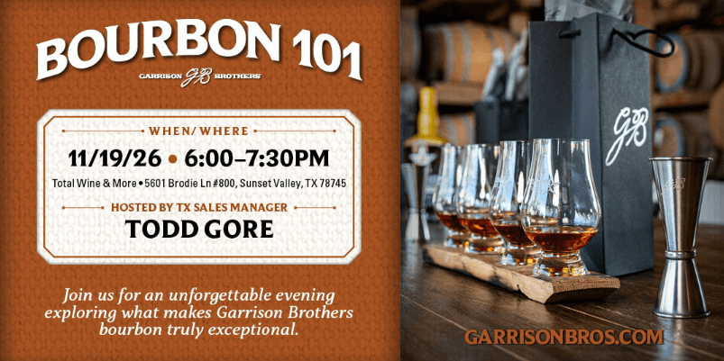 Bourbon 101 Class with Todd Gore