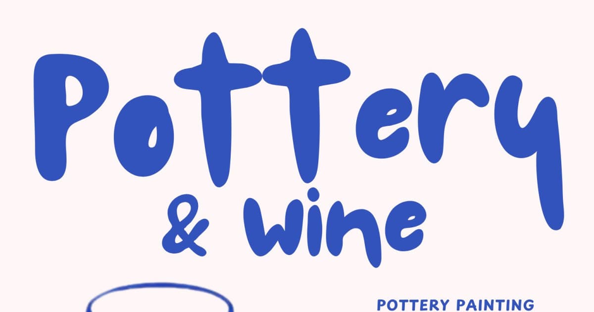 Wine Down Wednesday Pottery Painting