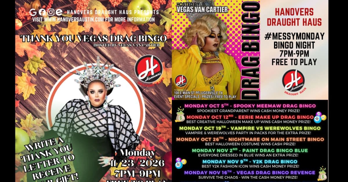 Thank You Vegas Drag Bingo