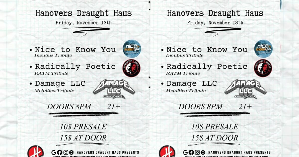 Alternative Grunge Night at Hanovers Pflugerville