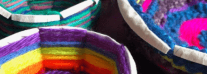 Make and Play: Woven Yarn Baskets inspired by Berry Song