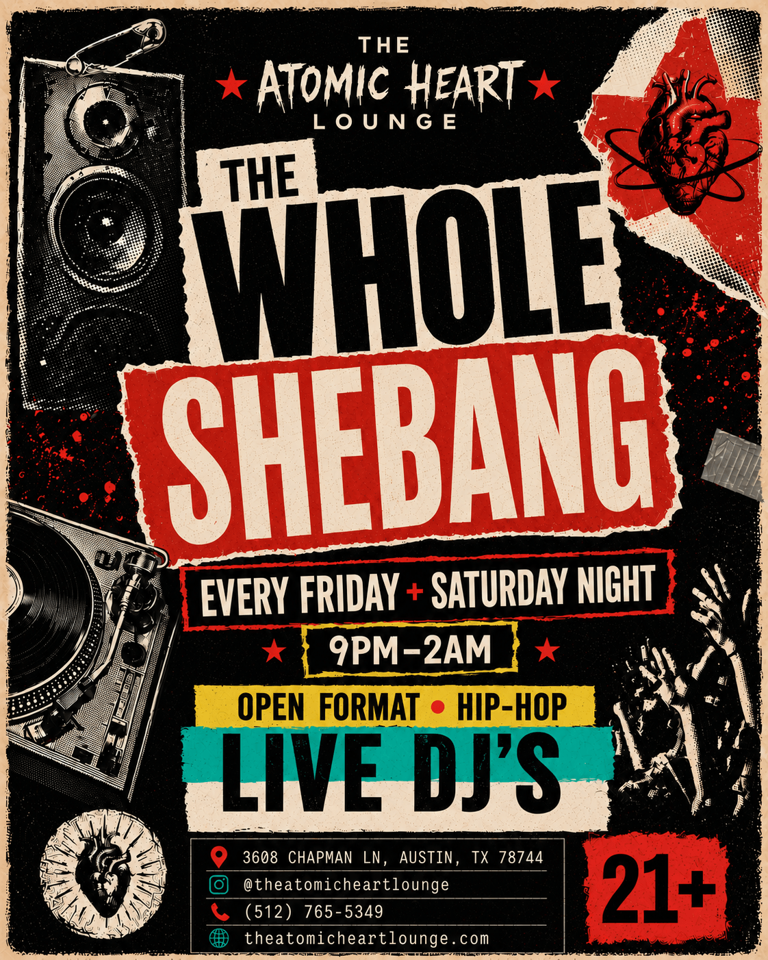 Atomic Weekend: Hip-Hop + Open Format at The Atomic Heart Lounge