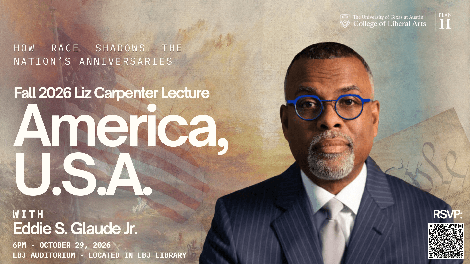 UT Austin Fall 2026 Liz Carpenter Lecture with Eddie S. Glaude