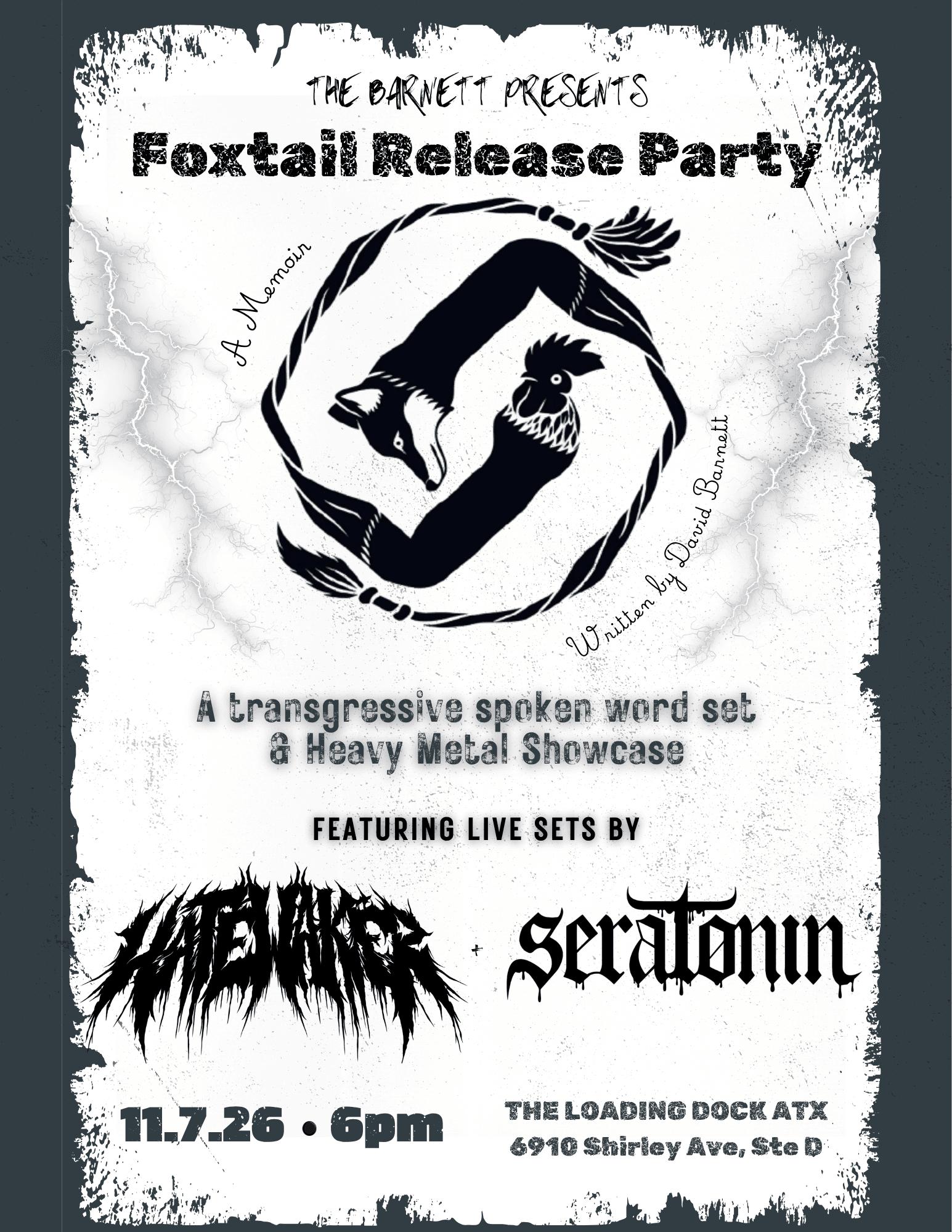 FOXTAIL: Heavy Metal Showcase and Book Launch