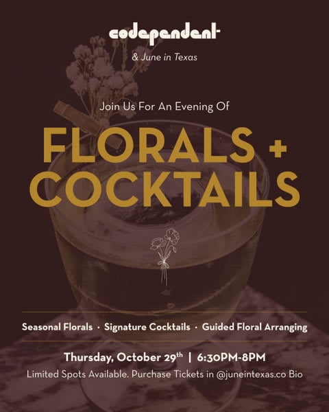 Florals + Cocktails With June in Texas