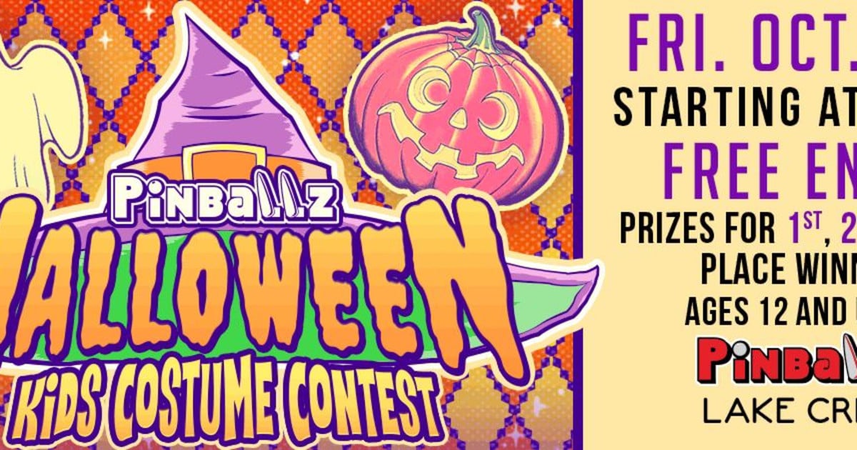 Kids Halloween Costume Contest at Pinballz Lake Creek