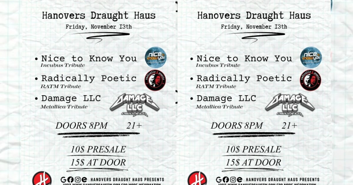 Alternative Grunge Night at Hanovers Pflugerville