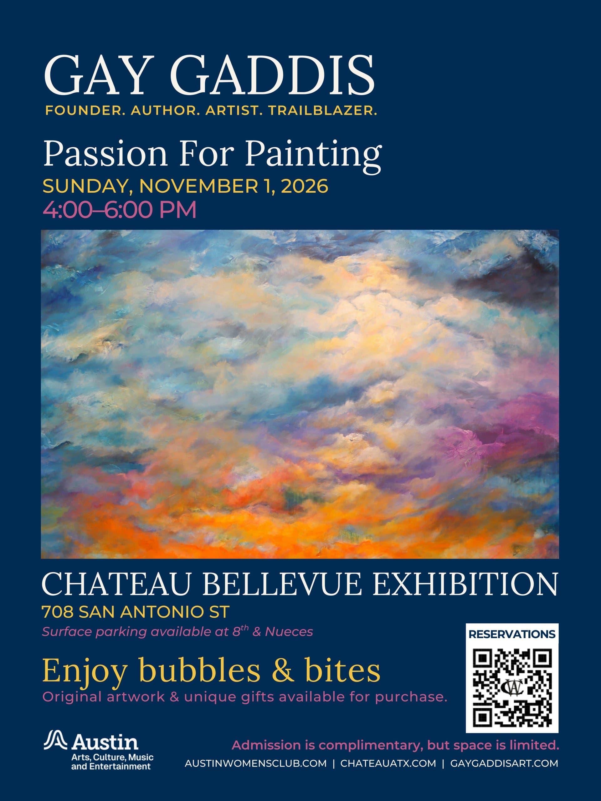 Chateau Bellevue Presents: Gay Gaddis - Passion for Painting