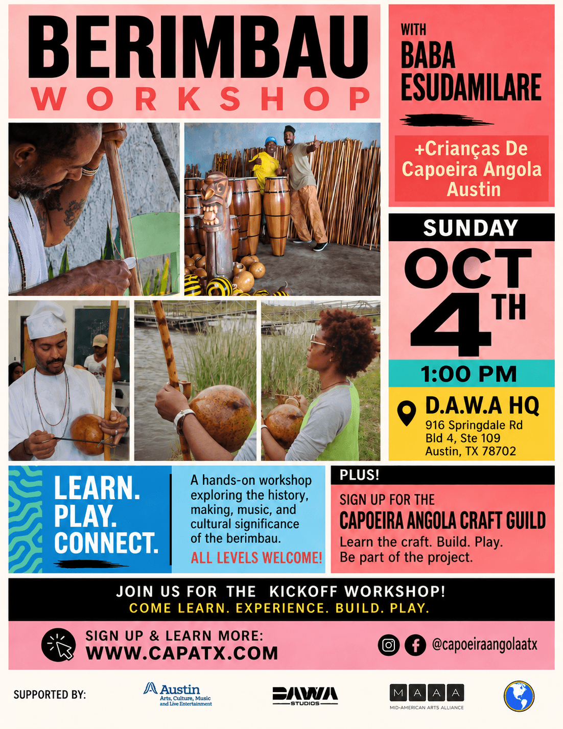 Berimbau Workshop & Capoeira Angola Open House