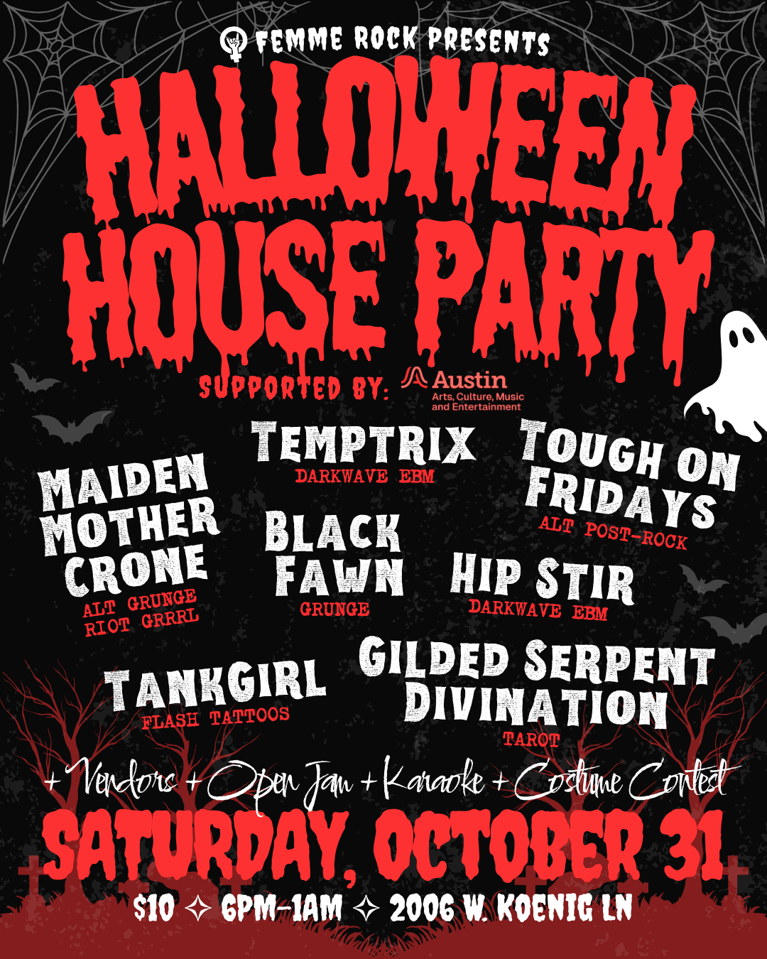 Femme Rock Halloween House Party