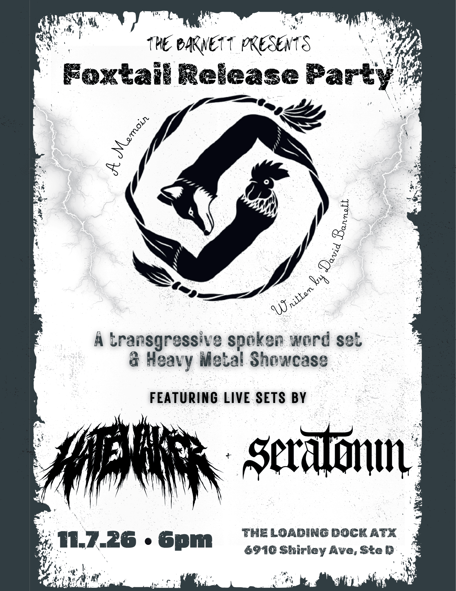 FOXTAIL: Heavy Metal Showcase and Book Launch