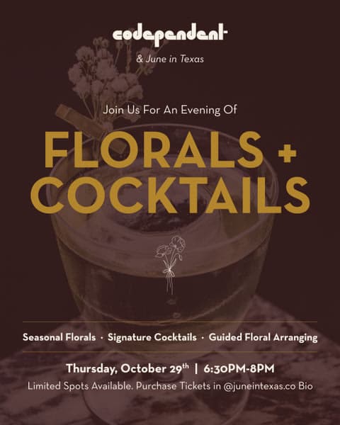 Florals + Cocktails With June in Texas