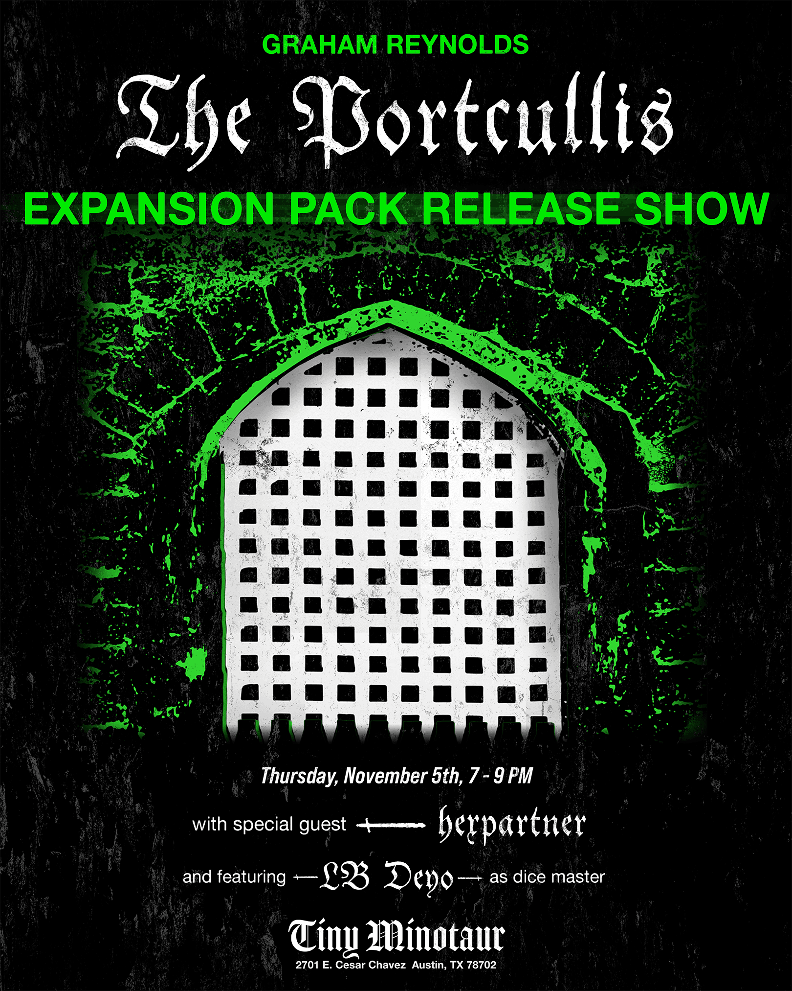 Graham Reynolds: The Portcullis Expansion Release Show