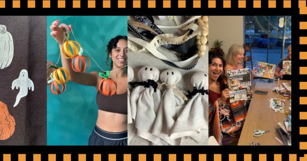 Spooky Movie & Craft Night: Pumpkin Garland & Haunted Mansion