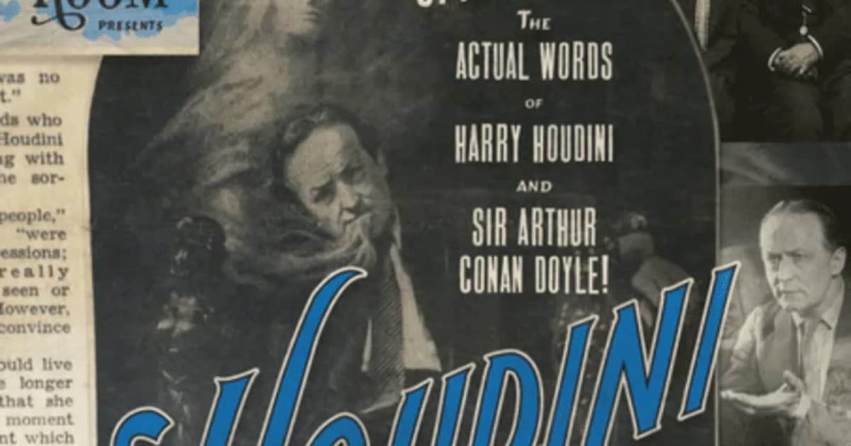 Houdini Speaks to the Living