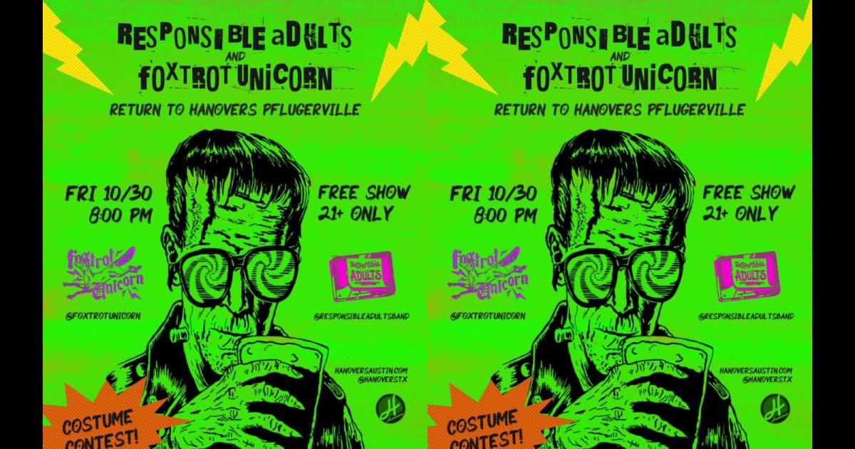 Nightmare Before Halloween Live Music Show at Hanovers Pflugerville